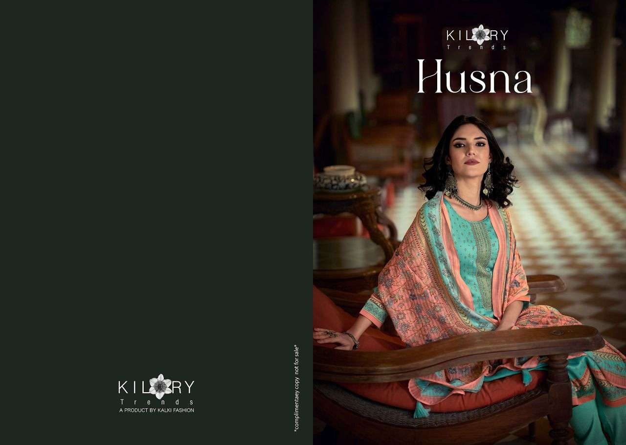 FANCY EMBROIDERY KURTI WITH COTTON PANT & DIGITAL PRINT DUPATTA BY KILORY TRENDZ - HUSNA