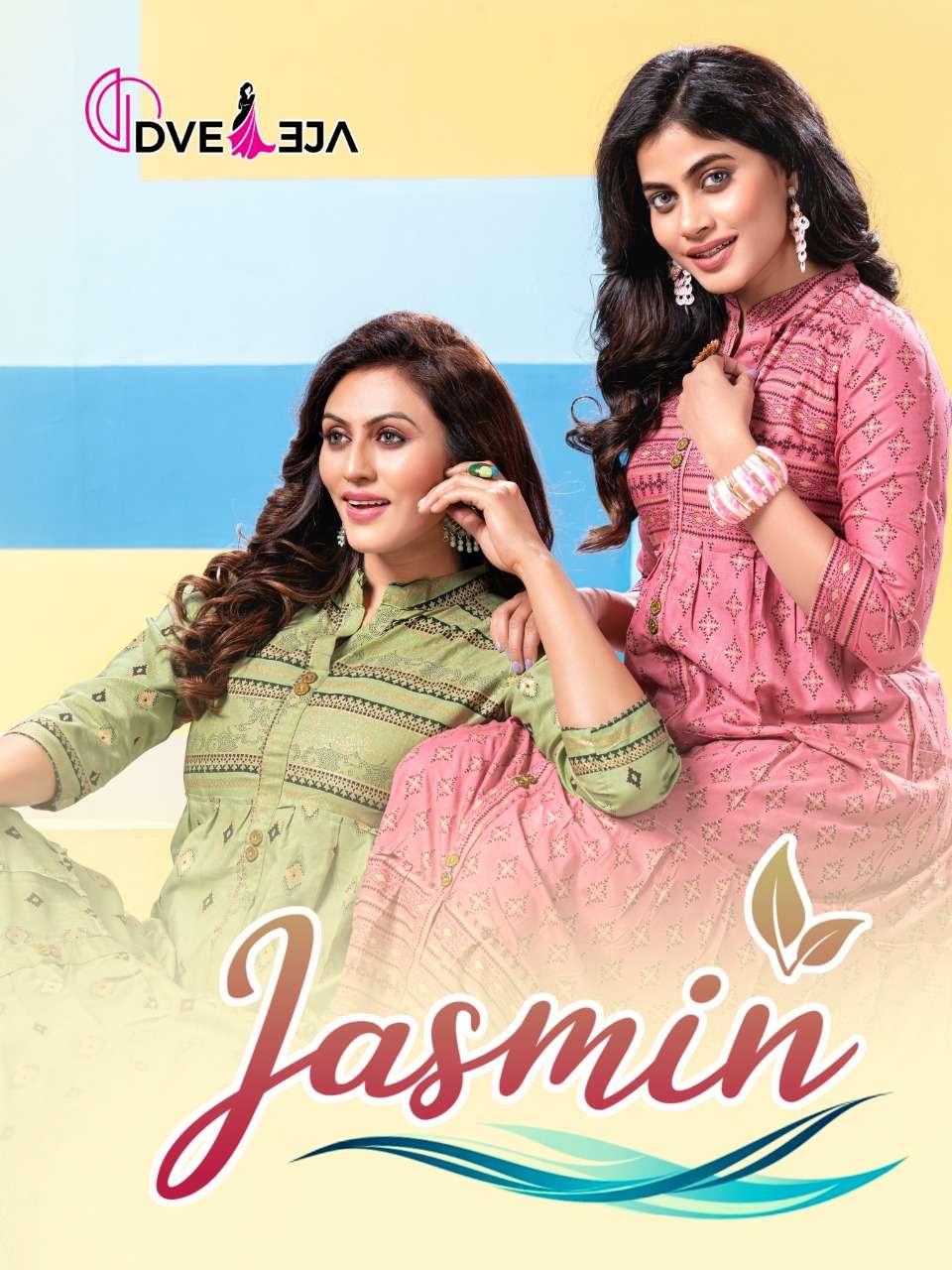 JASMIN BY DVEEJA BRAND HEAVY RAYON FOIL PRINT LONG KURTI WHOLESALER AND DEALER