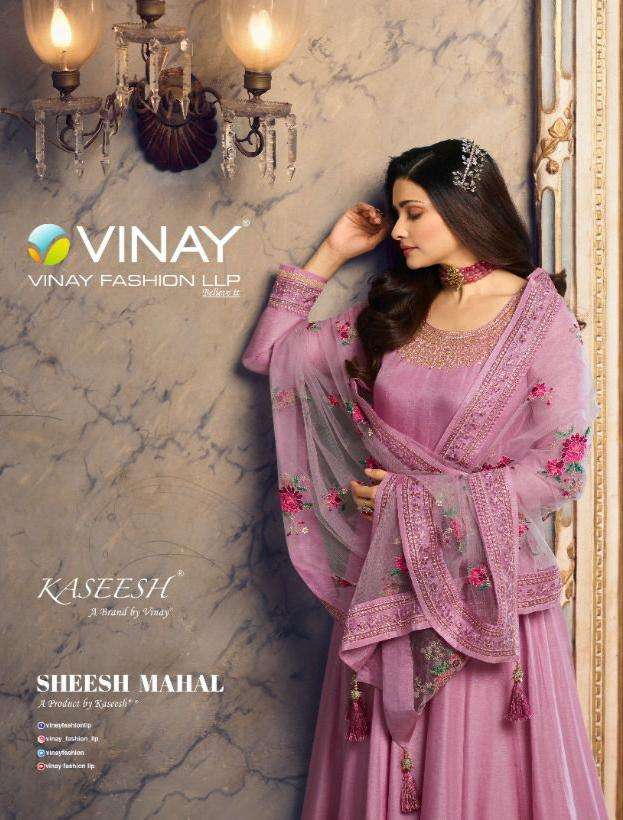 SHEESH MAHAL BY KASEESH VINAY BRAND DOLA SILK EMBROIDERY WORK KURTI WITH SANTOON PANT AND EMBROIDERE...