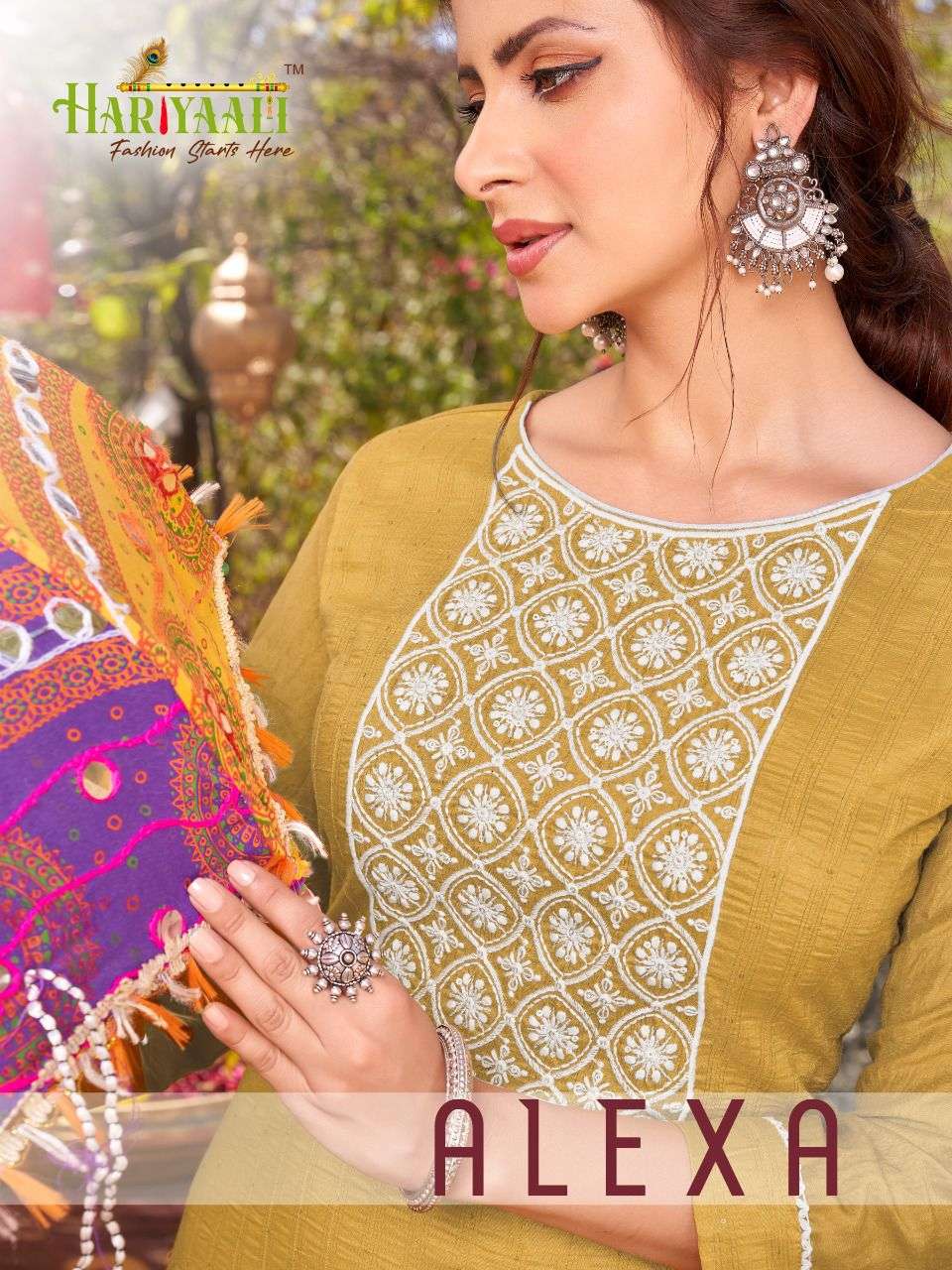 ALEXA BY HARIYAALI BRAND VISCOS SILK WEAVING SEQANCE WITH HEAVY EMBROIDERY KURTI WHOLESALER AND DEAL...