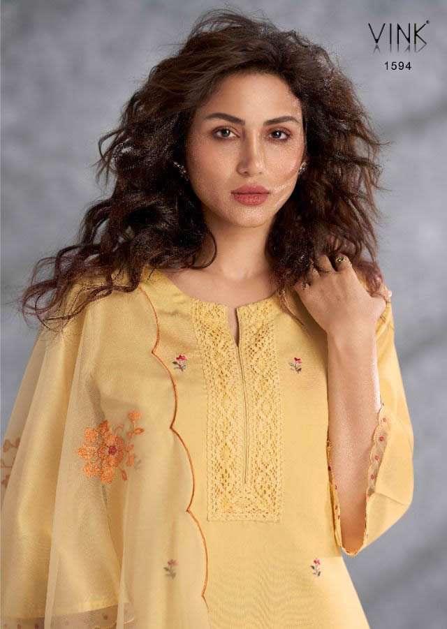 VINK - SUNSHINE - KURTI WITH PANTS AND EMBROIDERY DUPATTA - S3FOREVER GUJARAT WHOLESALER AND DEALER