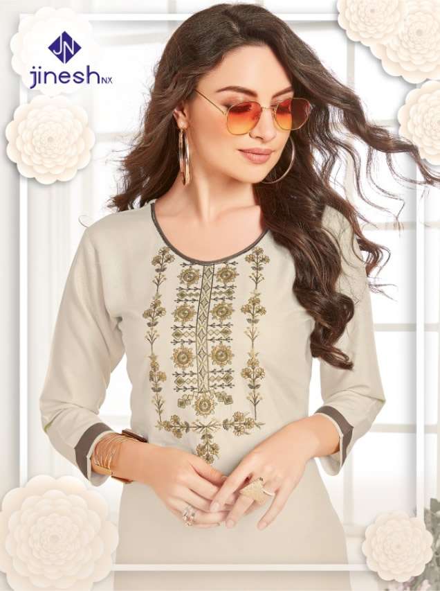 AALIYA VOL 1 BY JINESH NX BRAND 14 KG RAYON WITH HAND WORK STRIGHT KURTI WHOLESALER AND DEALER