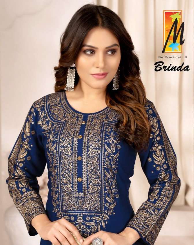 BRINDA BY MASTER BRAND HEAVY RAYON WITH GOLD PRINT KURTI WITH COTTON LEGGINS WITH GOLD PRINT WHOLESA...