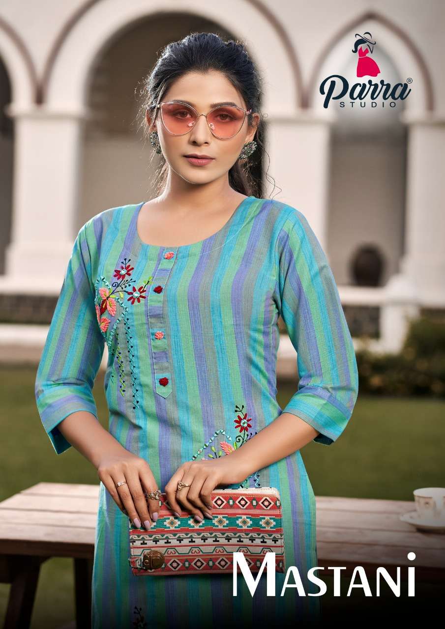 MASTANI VOL 1 BY PARRA STUDIO BRAND COTTON HAND WORK AND MIRROR WORK KURTI WHOLESALER AND DEALER