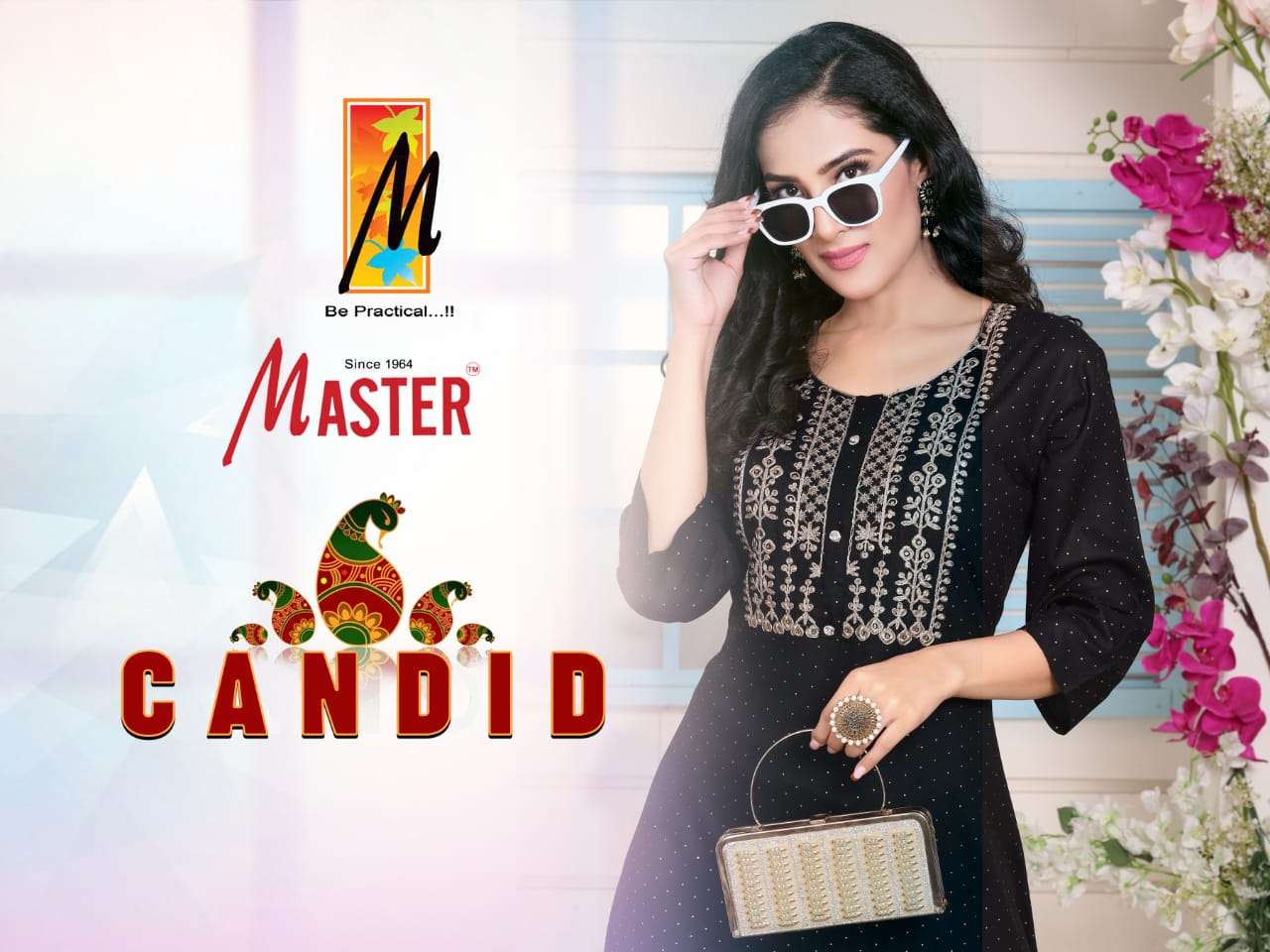 CANDID BY MASTER BRAND RAYON SEQUENCE WORK GHERA KURTI WHOLESALER AND DEALER