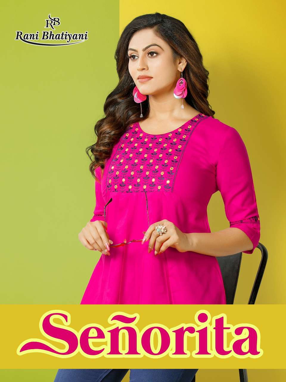 SENORITA VOL 1 BY RANI BHATIYANI BRAND 14 KG RAYON WITH HAND WORK TOP WHOLESALER AND DEALER