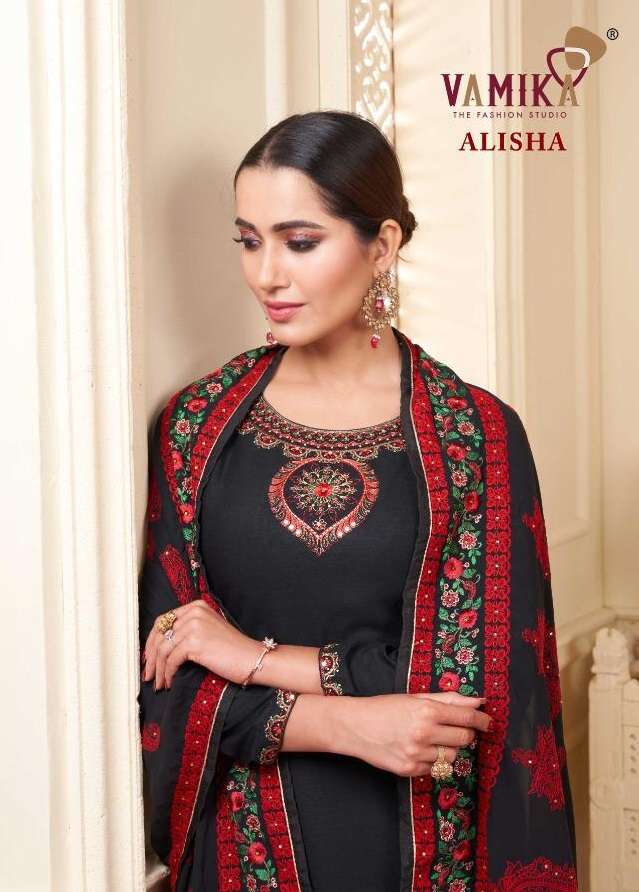 ALISHA BY VAMIKA BRAND 14 KG RAYON WITH HEAVY EMBROIDERY WORK KURTI WITH 14 KG RAYON PALAZZO AND GEO...