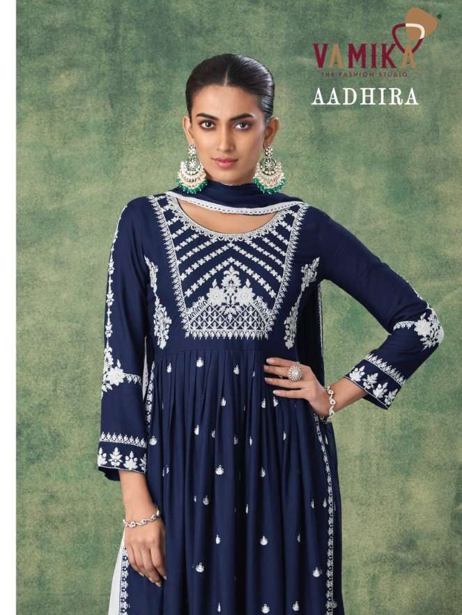 AADHIRA BY VAMIKA BRAND FABRIC PURE RAYON VISCOSE LAKHANAVI