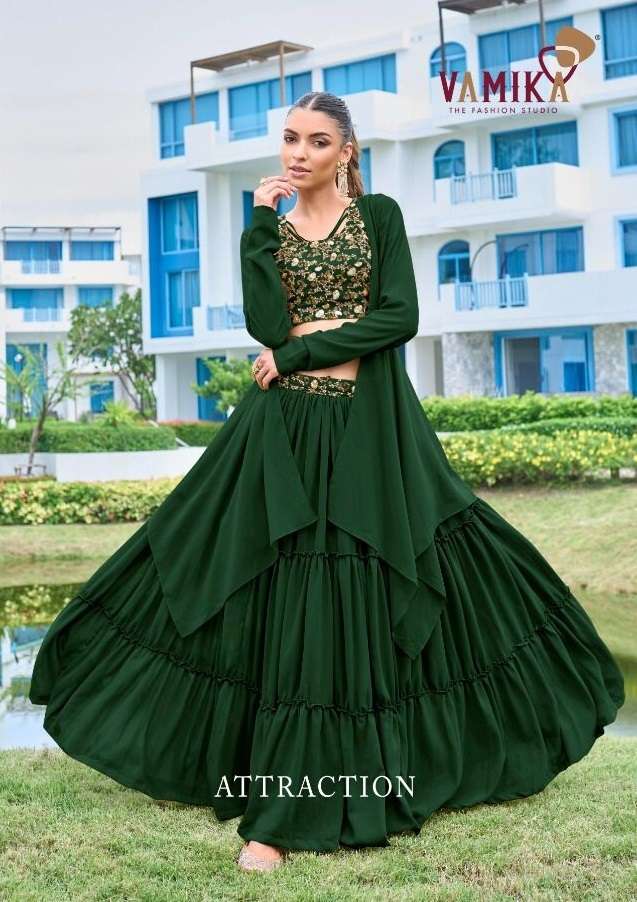 CROP TOP WITH SKIRT AND DUPATTA