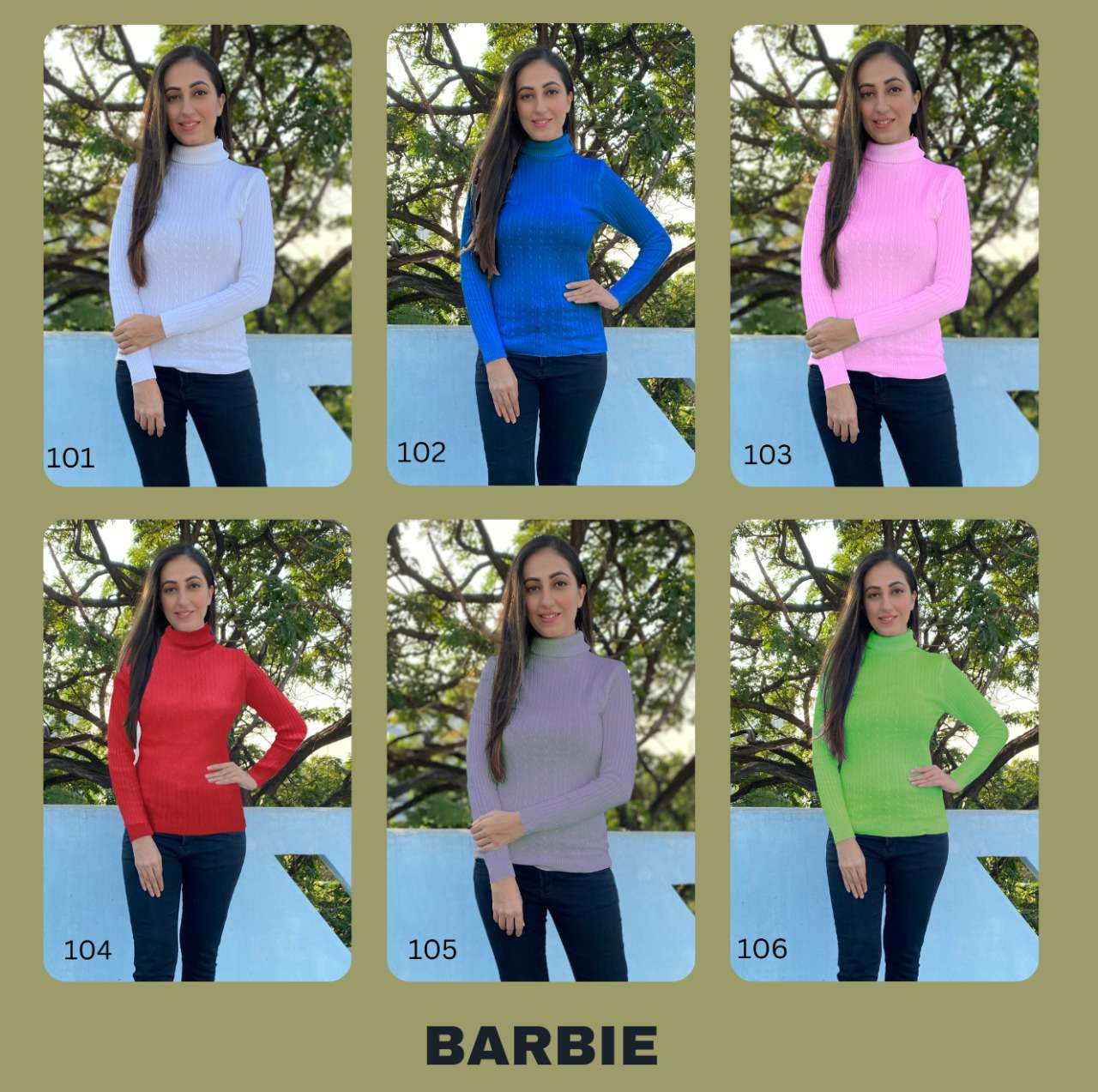 BARBIE BY FABZOO BRAND LAUNCHES NEW ARRIVALOF WOOLLEN TOP WITH PREMIUM RABBIT  WOOL - WHOLESALER AND...