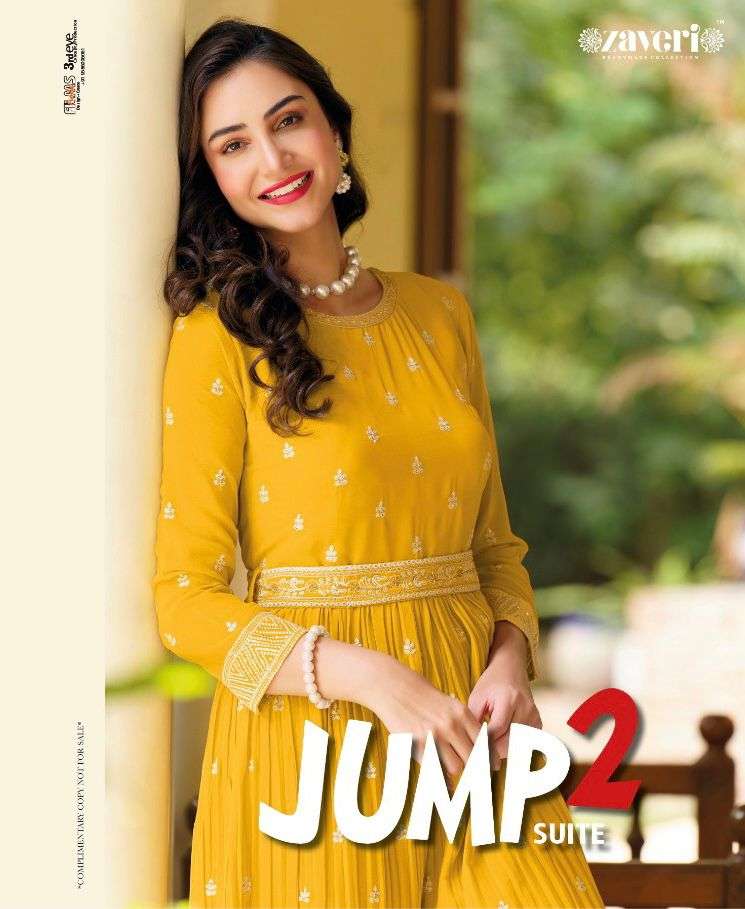 JUMPSUITS VOL 1 BY ZAVERI BRAND LAUNCHES NE W COLLACTION OF CHINON AND GEORGETTE JUMPSUIT WITH EMBRO...