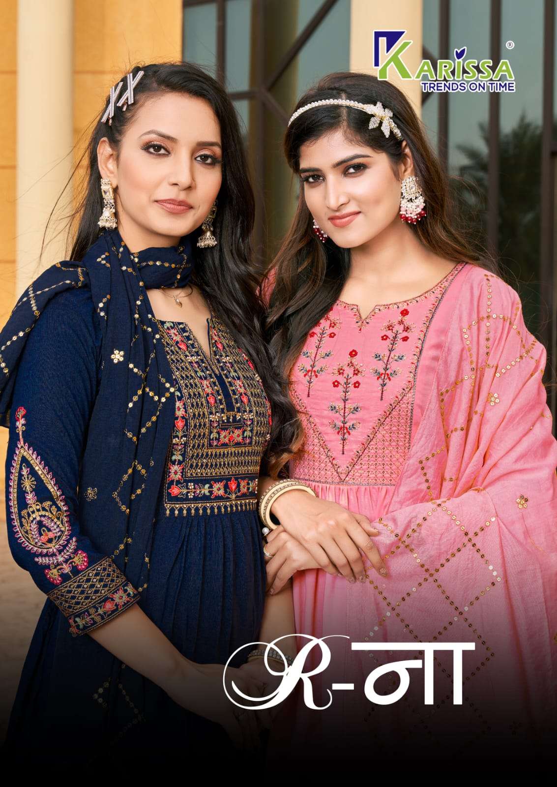 R-NA BY KARISSA BRAND PRESENTS FANCY VISCOSE HEAVY SEQUENCE THREAD WORK AND HANDWORK NAYRA CUT KURTI...