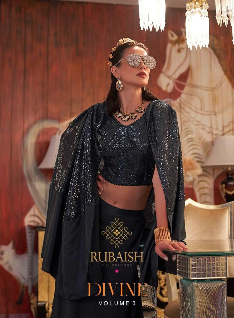 DIVINE VOL 3 BY RUBAISH BRAND - GEORGETTE AND IMPORTED FABRICS HANDWORK WESTERN STYLE CROP TOP WITH ...