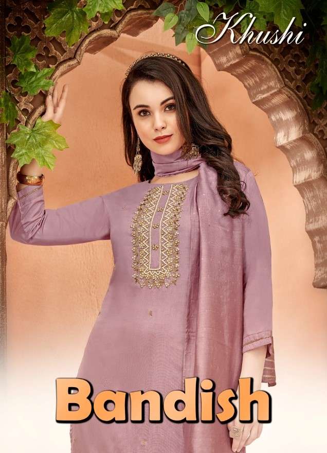 KF- BANDISH- DOLA SILK FANCY KURTI PENT AND DUPATTA WHOLESALER AND DEALER