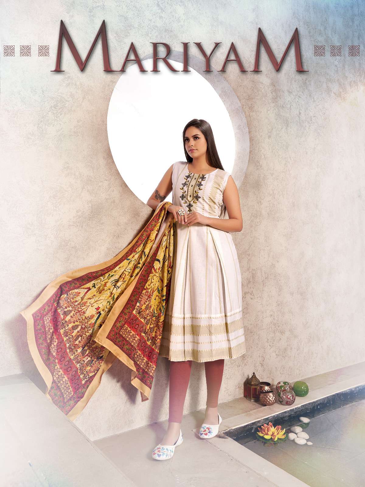 MARIYAM VOL 1 BY FASHION GALLERIA BRAND - MAL COTTON LINING WEAVING HAND EMBROIDERY WITH REAL MIRROR...