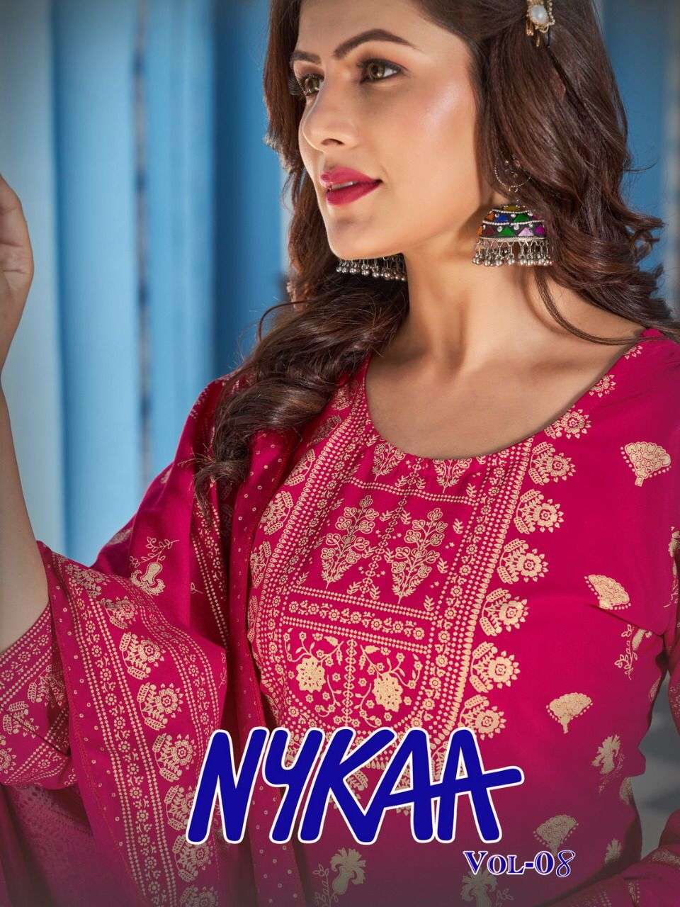 NYKAA VOL 8 BY BANWERY BRAND - HEAVY 14KG RAYON GUARANTEED FOIL PRINTED KURTI WITH HEAVY 14KG RAYON ...