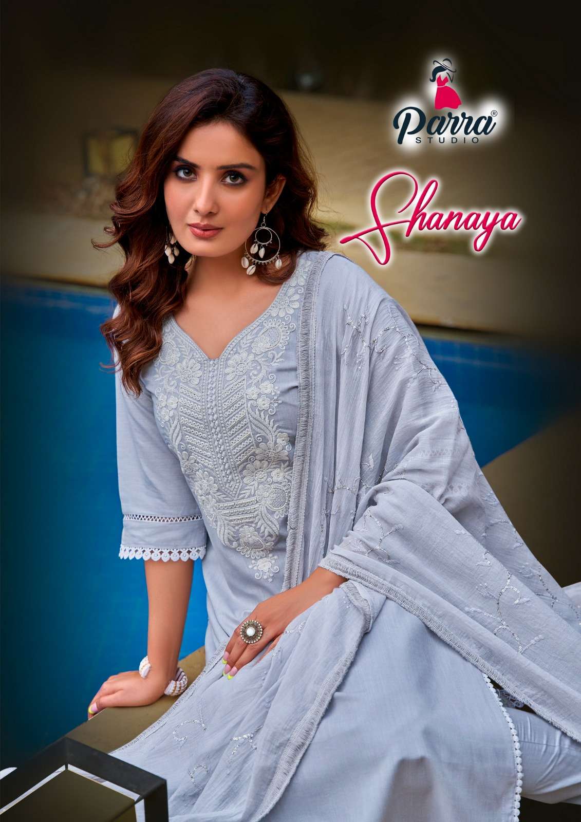 SHANAYA BY PARRA STUDIO BRAND - COTTON EMBROIDERY AND HAND WORK MALL COTTON INNAR KURTI WITH COTTON ...