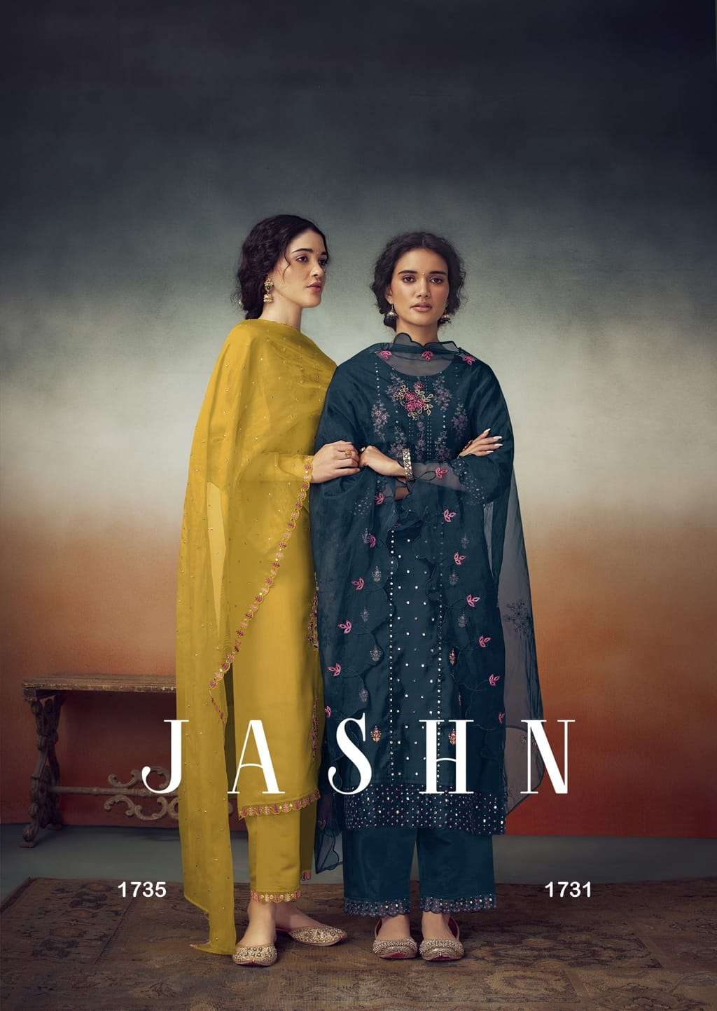 JASHN KURTI WITH DUPATTA AND PANTS VISCOSE BY VINK WHOLESALER AND DEALER