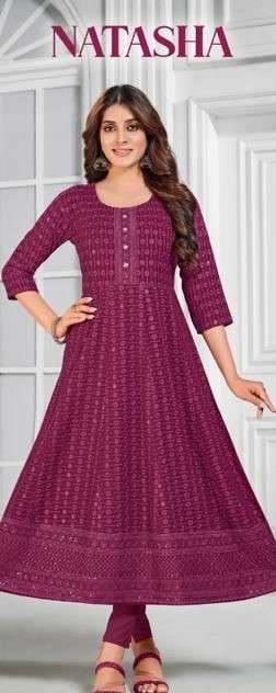 starlink natasha rayon shiffli work kurti wholesaler and dealer 2023 03 07 13 04 25