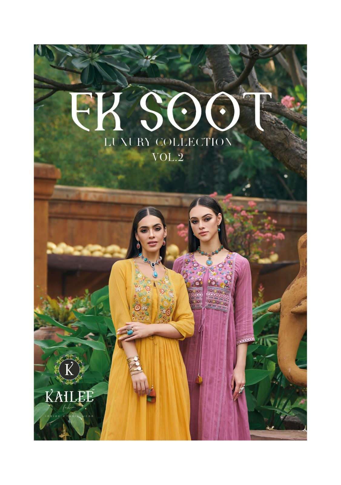 EK SOOT VOL 2  PURE WEAVING COTTON THREADWORK AND HANDWORK KURTI WITH PURE COTTON FANCY EMBRODERY AN...