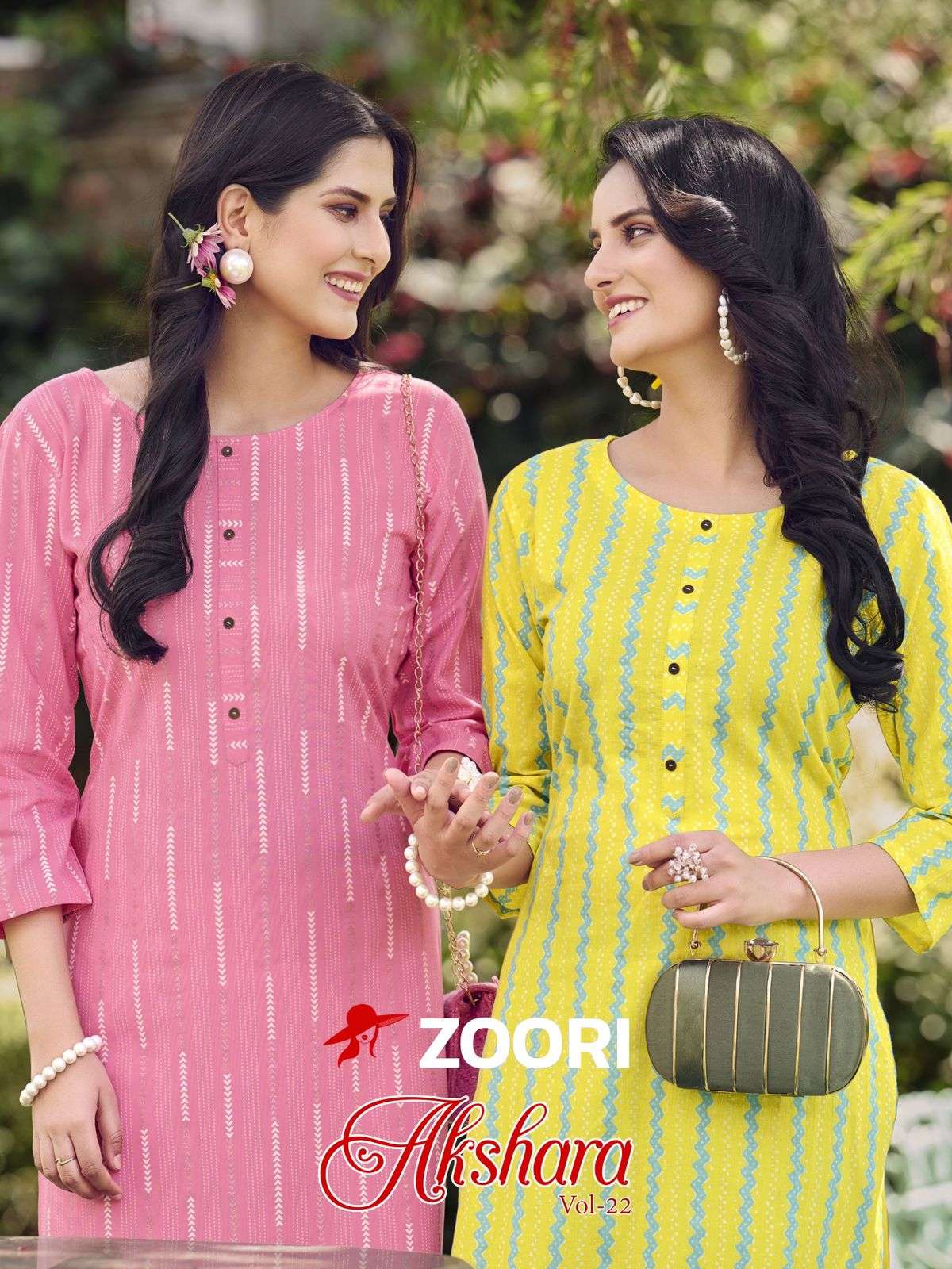 AKSHARA VOL 22 RAYON PRINTED CASUAL STRAIGHT KURTI BY ZOORI BRAND WHOLESALER AND DEALER