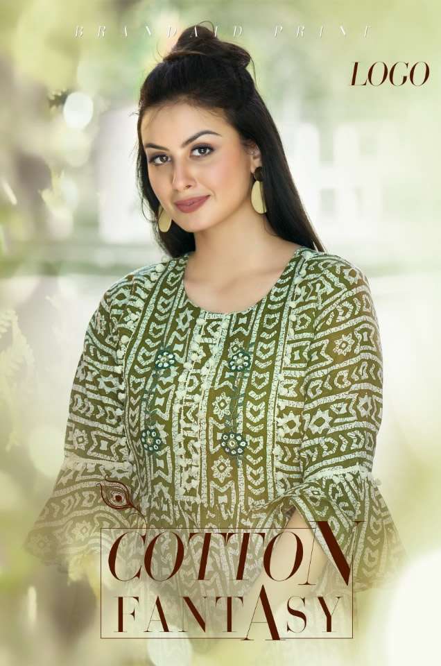 COTTON FANTASY MUL COTTON WITH FULL INNER DESIGNER TUNIC BY ANTRA DESIGNER BRAND WHOLESALER AND DEAL...