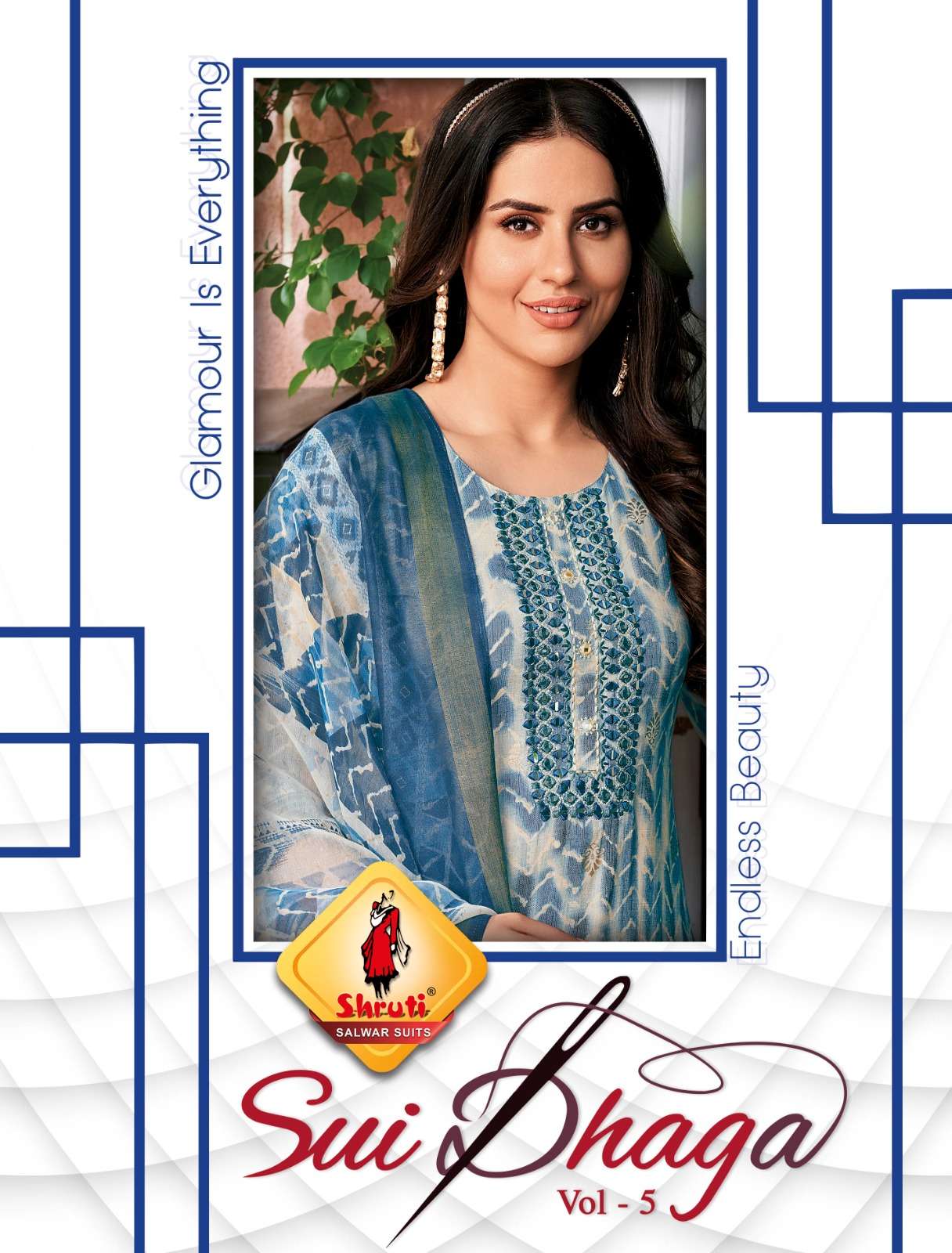 SUI DHAGA VOL 5 TWO-TONE HEAVY DIGITAL RAYON SLUB MIRROR AND DORI WORK KURTI WITH PANT AND CHINON, C...