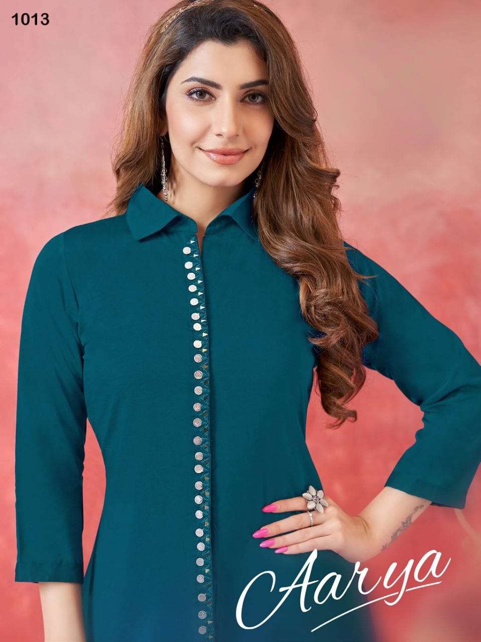 AARYA MISSIMI SILK MIRROR WORK DESIGNER CO ORD SET BY S3FOREVER BRAND WHOLESALER AND DEALER