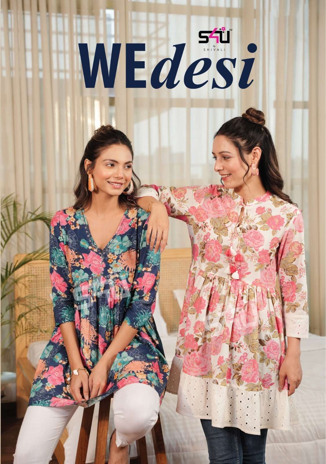 WE DESI COTTON PREMIUM RAYON DESIGNER TUNICS BY S4U BRAND WHOLESALER AND DEALER