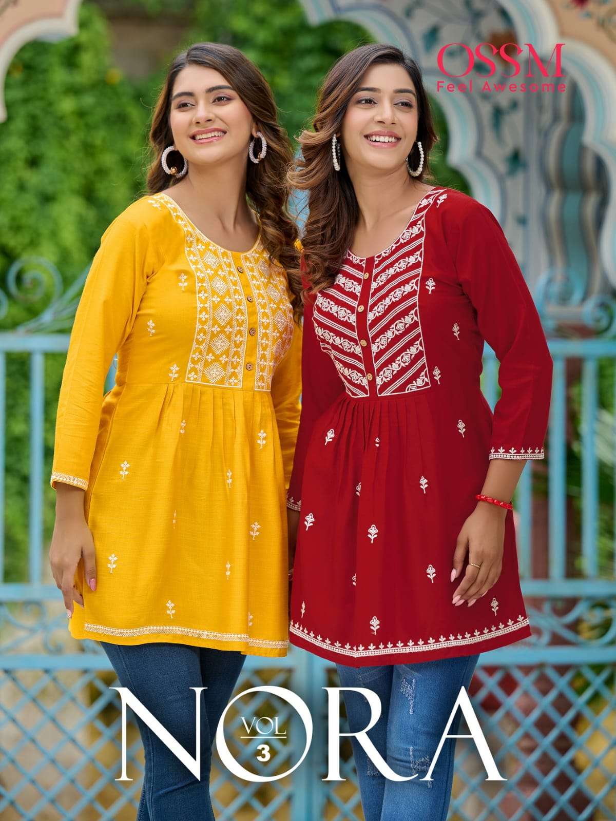NORA VOL 3 HEAVY REYON SLUB 16KG COTTON EMBROIDERY WORK TOP BY OSSM BRAND WHOLESALER AND DEALER
