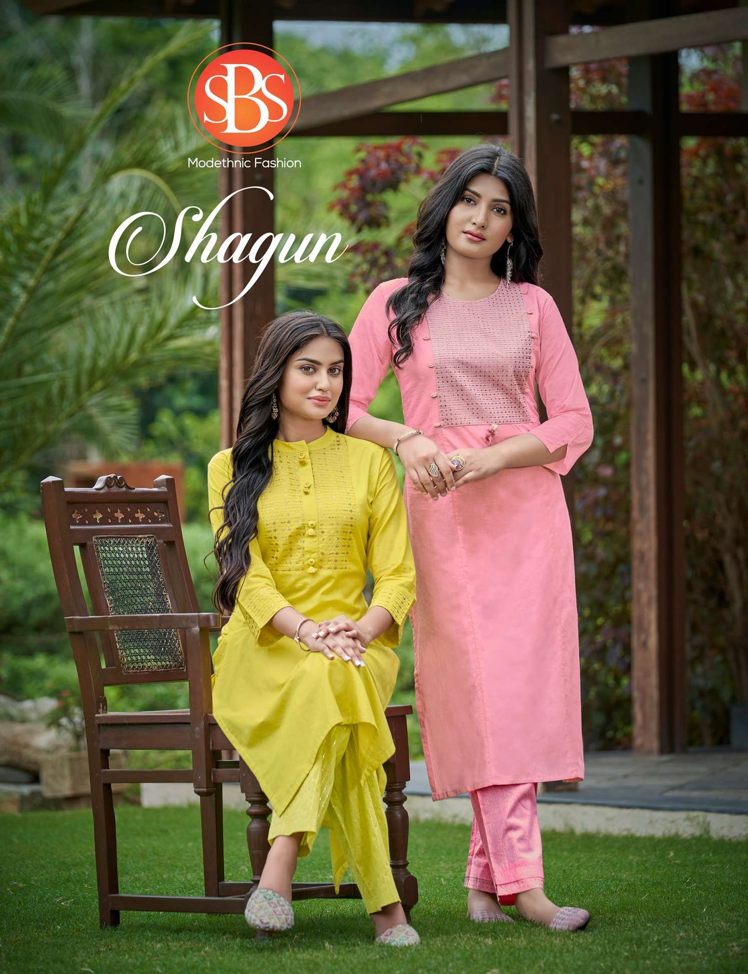 SHAGUN COTTON SEQUENCE WORK KURTI WITH PANT BY SBS BRAND WHOLESALER AND DEALER