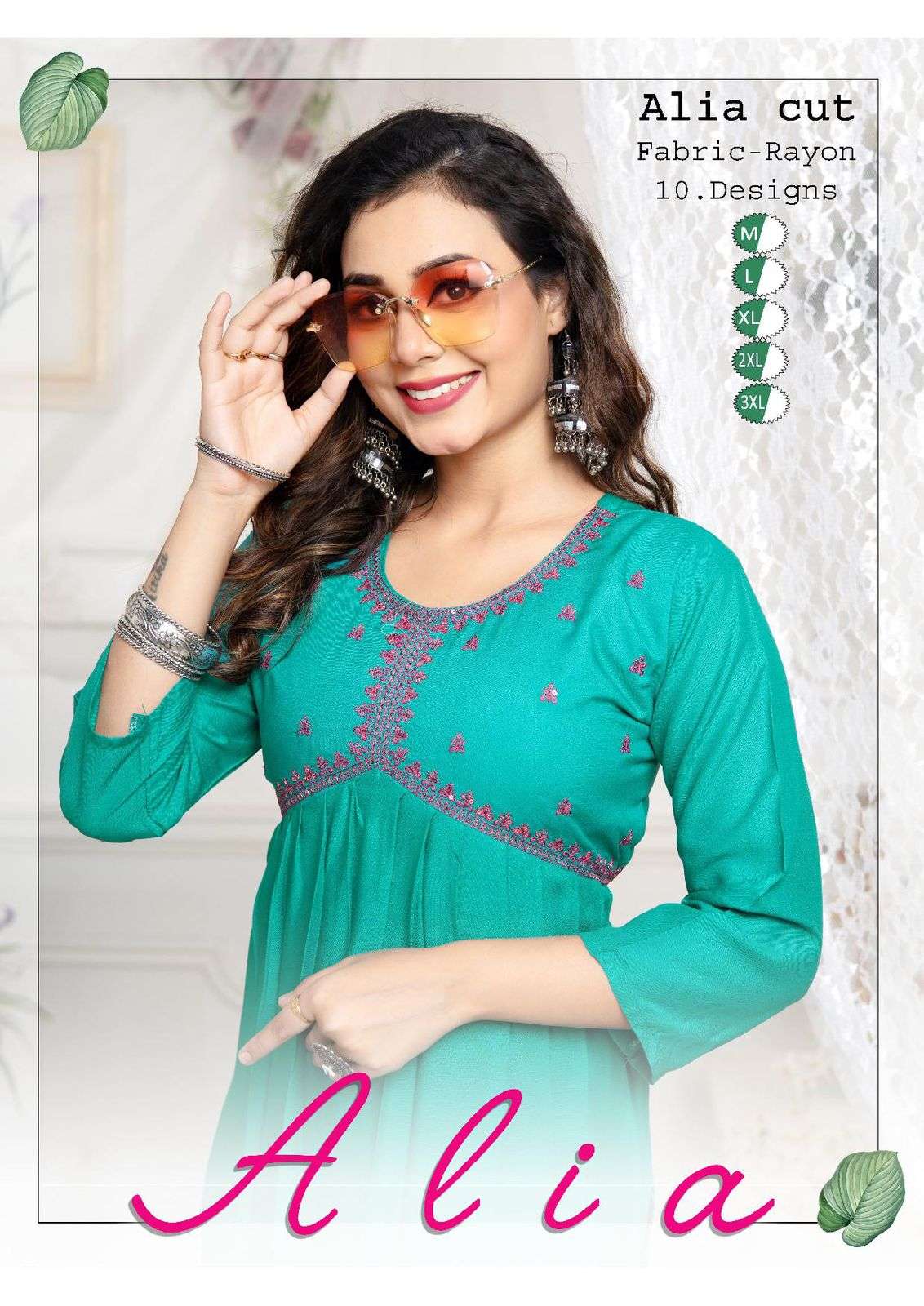 ALIA RAYON PLAIN ALIA CUT FESTIVE WEAR KURTI BY TRENDY BRAND WHOLESALER AND DEALER