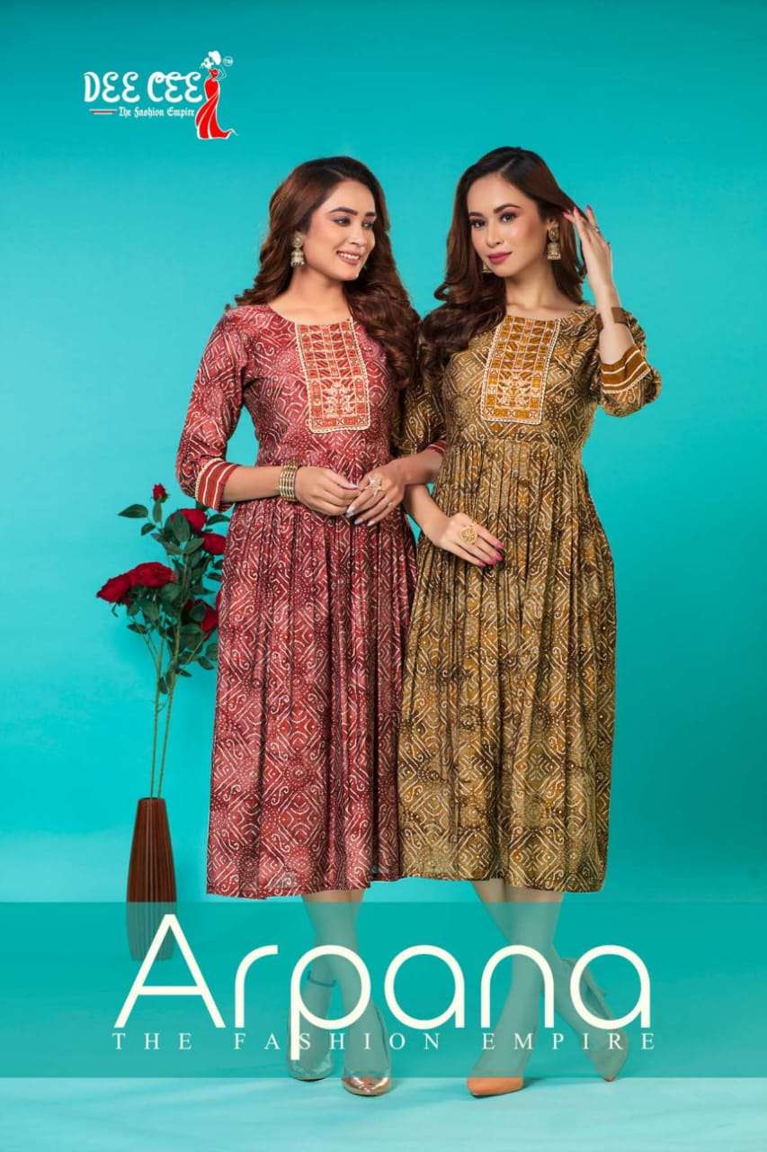 ARPANA HEAVY MASCHURISE SILK KURTI BY DEECEE BRAND WHOLESALR AND DELER