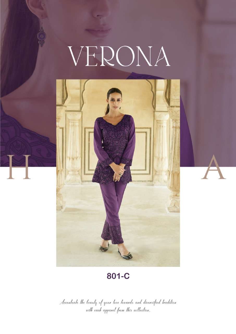 VERONA HEAVY RAYON FANCY WORK DESIGNER CO ORD SET BY S3FOREVER BRAND WHOLESALER AND DEALER