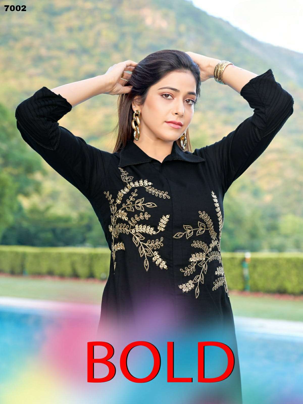 BOLD VISCOSE RAYON FANCY EMBROIDERY WORK TUNICS BY S3FOREVER BRAND WHOLESALER AND DEALER