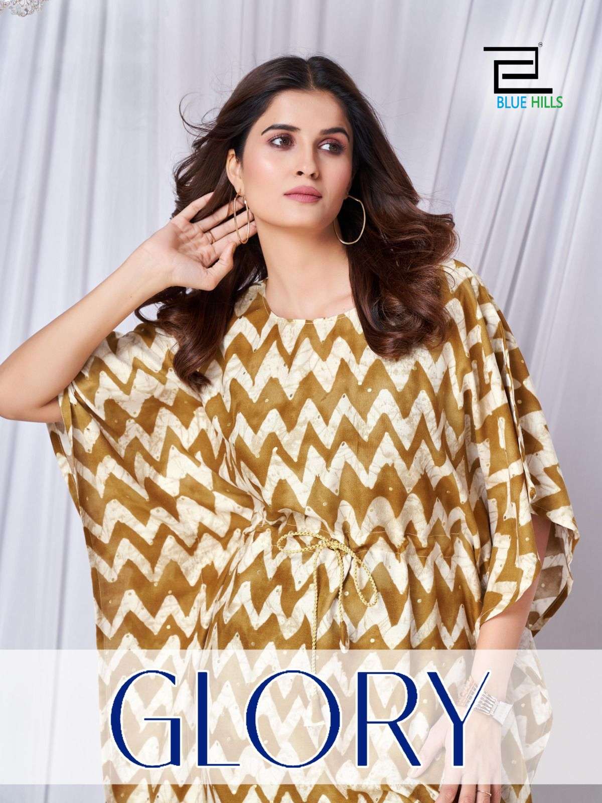 GLORY HEAVY 14 KG RAYON PRINTED KAFTAN STYLE KURTI BY BLUE HILLS BRAND WHOLESALER AND DEALER