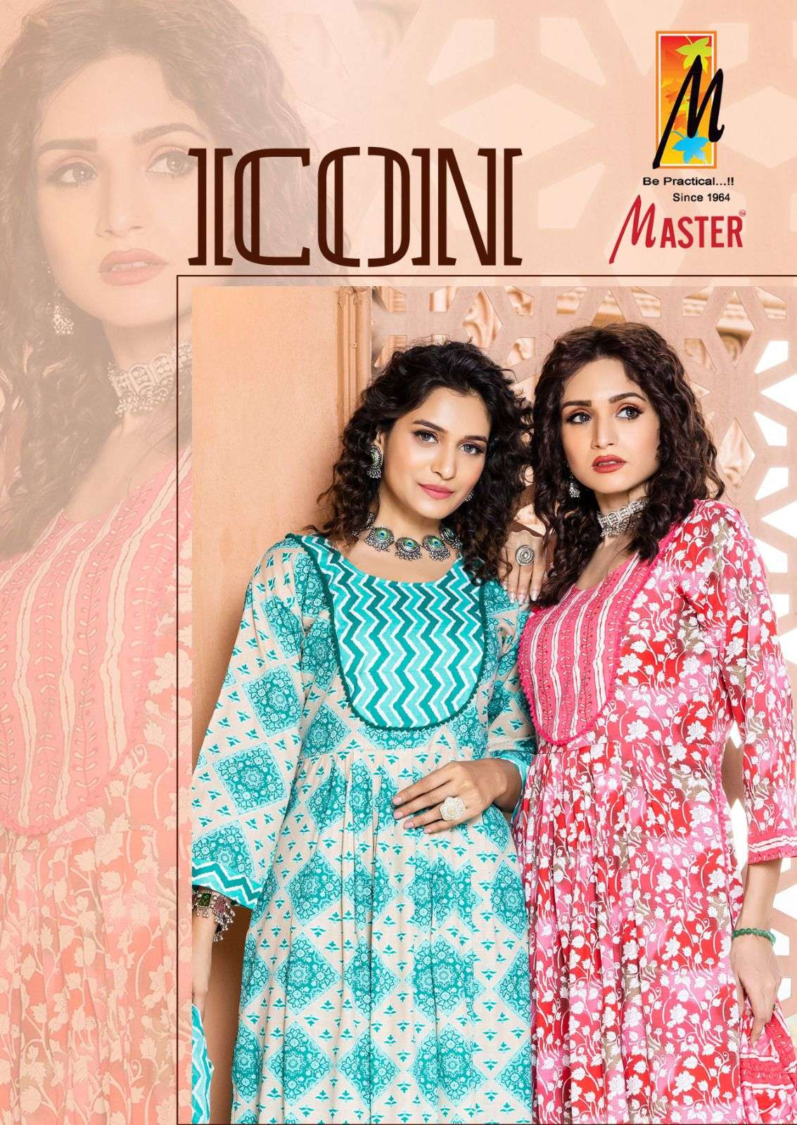 ICON RAYON TWO TONE PRINTED NAYRA CUT KURTI WITH PANT AND DUPATTA BY MASTER BRAND WHOLESALER AND DEA...