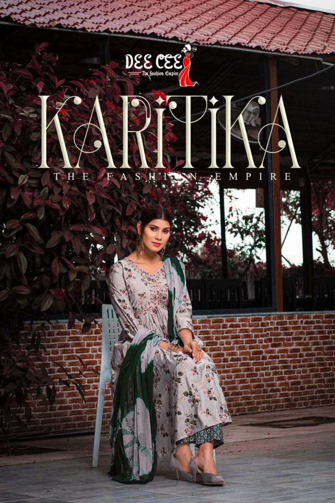 KARTIKA HEAVY CHANDERI PRINT DORI SEQUENCE EMBROIDERY WORK KURTI WITH PANT AND NAZNIN BATIK DUPATTA ...