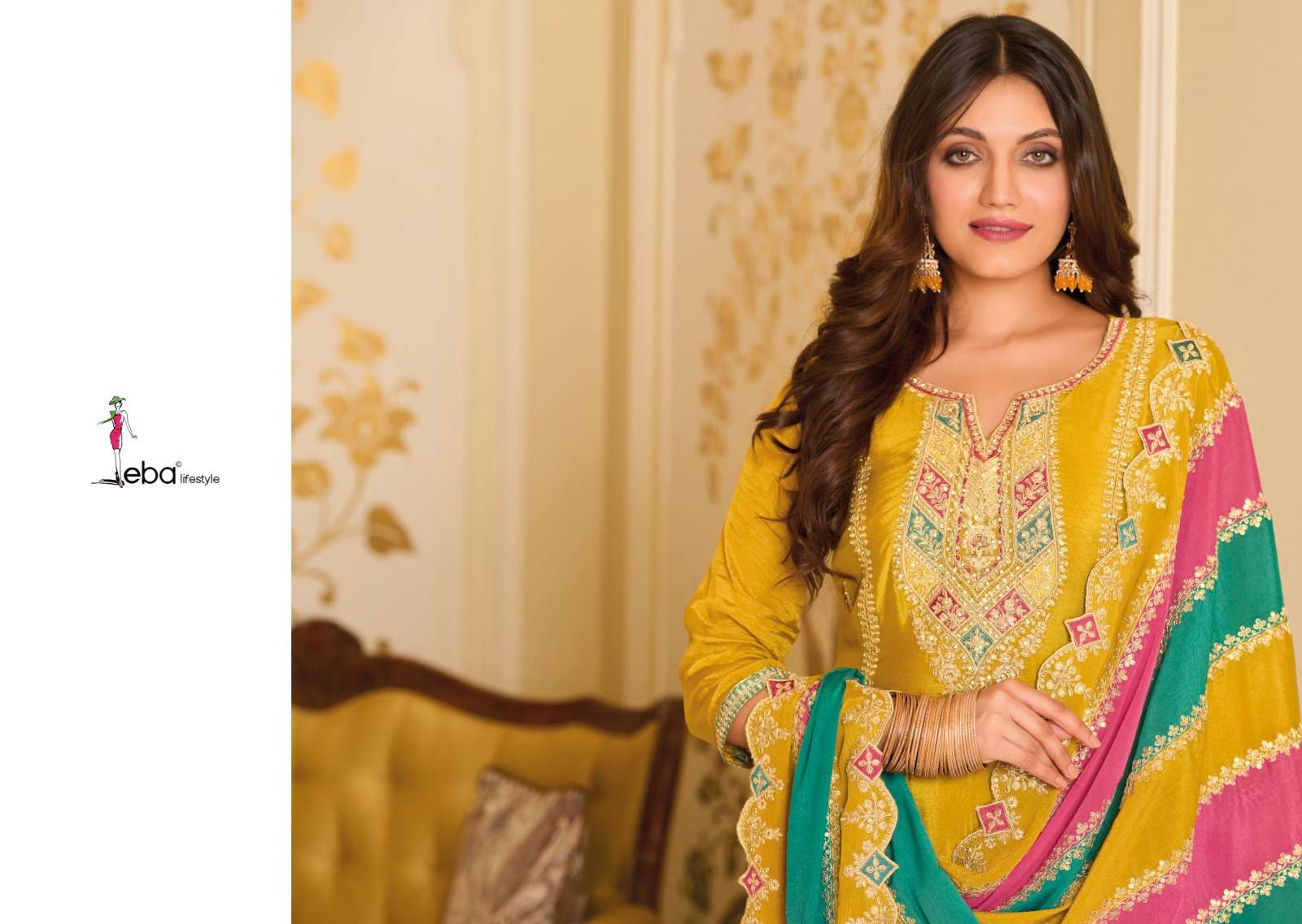 Eba Lifestyle Preet Premium silk Readymade Sharara suits cataloge