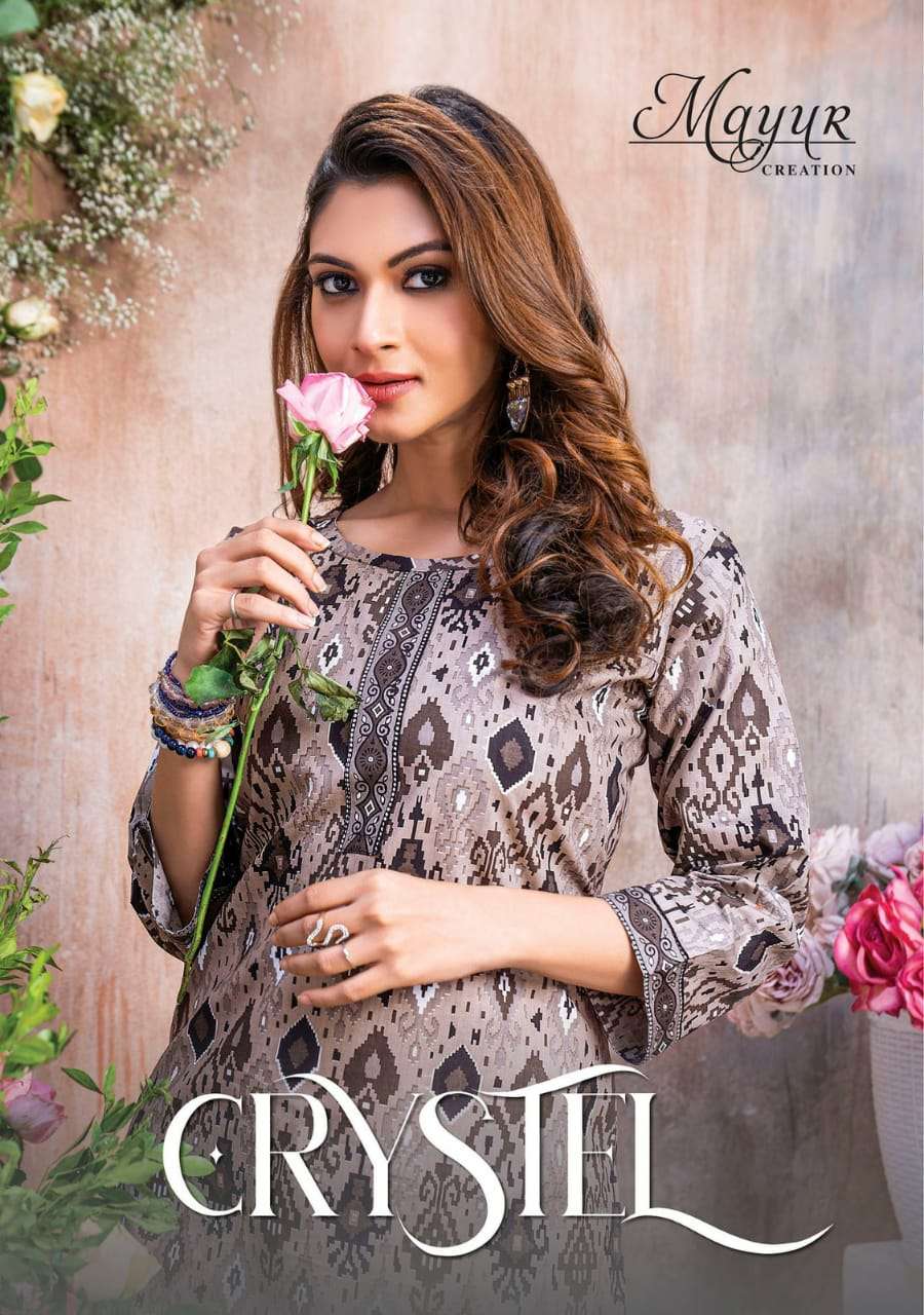 CRYSTEL HEAVY COTTON  PRINT TUNIC TOP BY MAYUR BRAND WHOLESALER AND DEALER