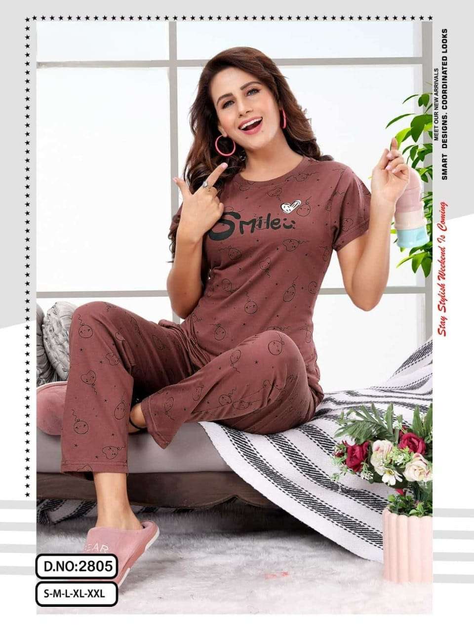 PREMIUM VOL 1 PREMIUM HOSIERY FABRIC PRINTED NIGHT SUIT BY S3FOREVER BRAND  WHOLESALER AND DEALER