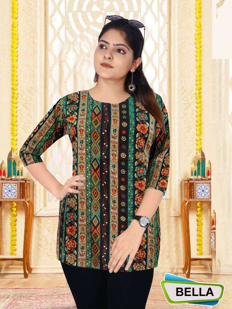 BELLA RAYON PRINTED FANCY TOP BY FF BRAND WHOLESALER AND DEALER