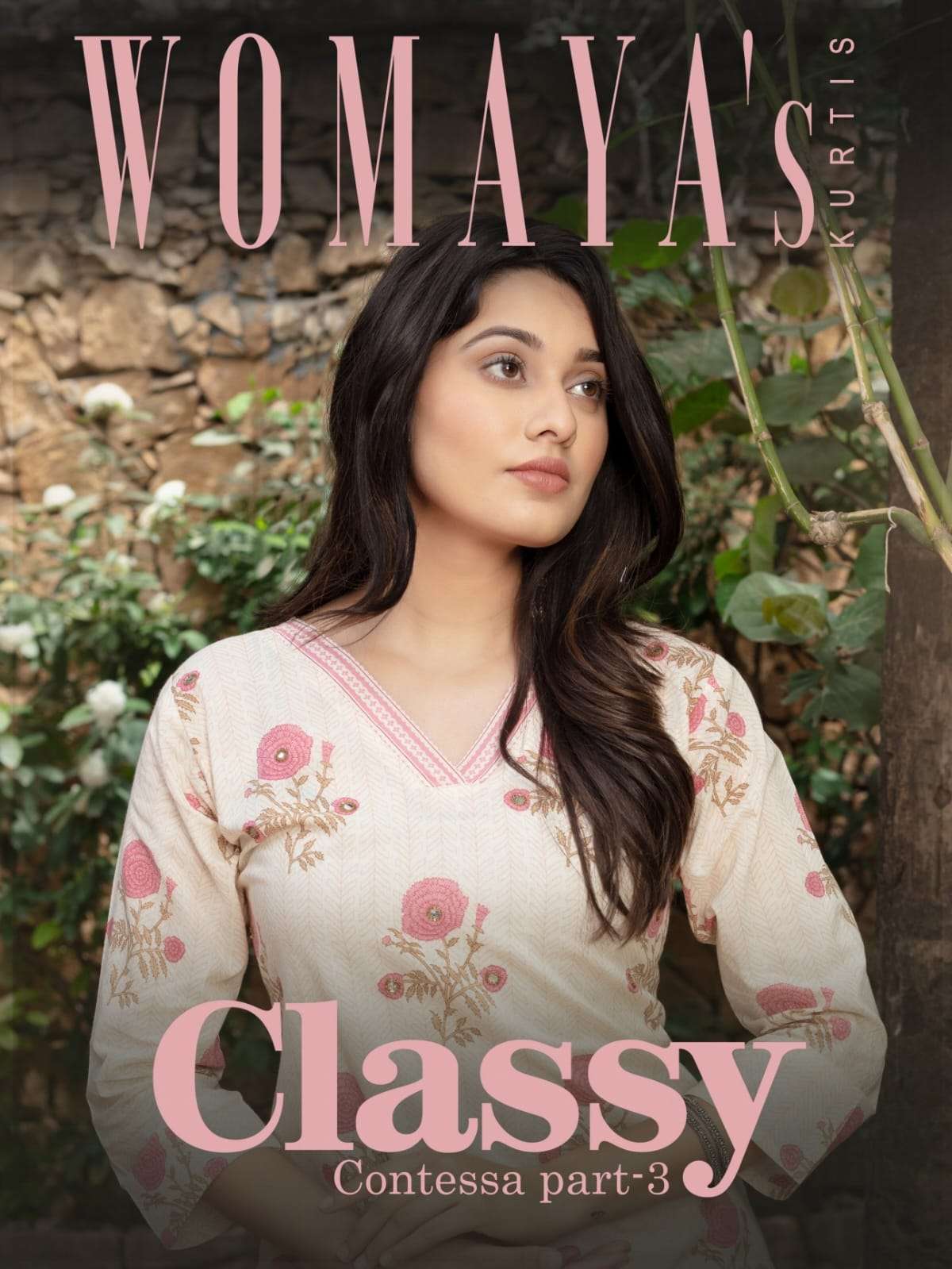 CLASSY VOL 3 COTTON CAMBRIC HANDWORK KURTI WITH PANT AND MAL COTTON DUPATTA BY WOMAYA BRAND WHOLESAL...