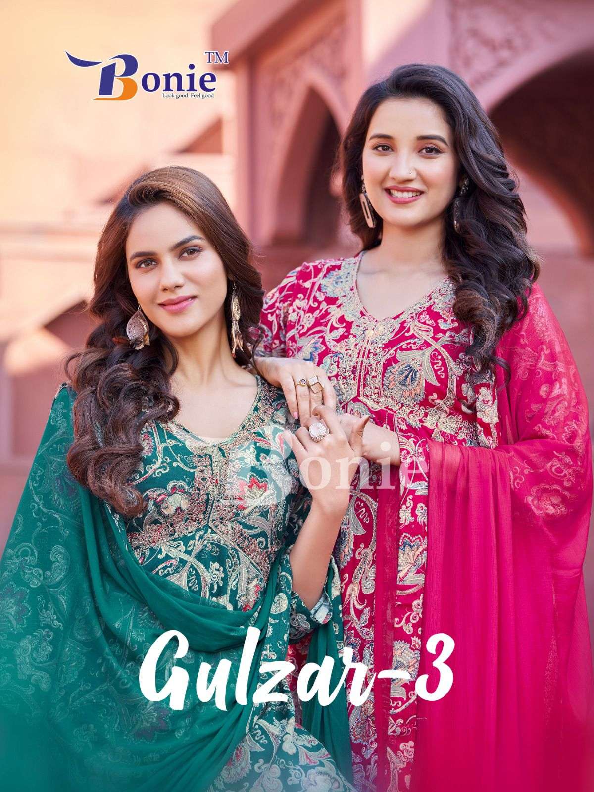 GULZAR VOL 3 RAYON MILL PRINTED EMBROIDERY WORK ALIA CUT KURTI WITH PANT AND DUPATTA BY BONIE BRAND ...