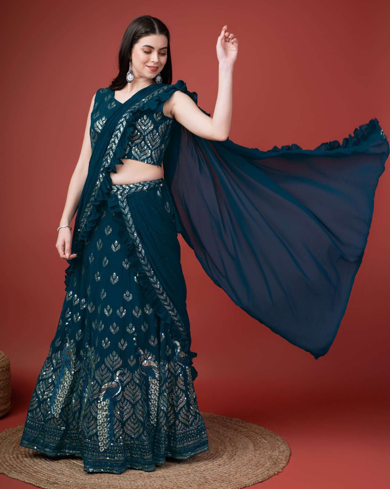 Fancy saree lehenga outlet
