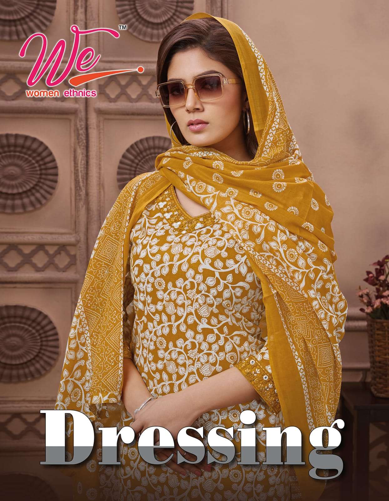 DRESSING COTTON PRINT  KURTI WITH PANT AND MAL COTTON DUPATTA BY WE BRAND WHOLESALER AND DEALER