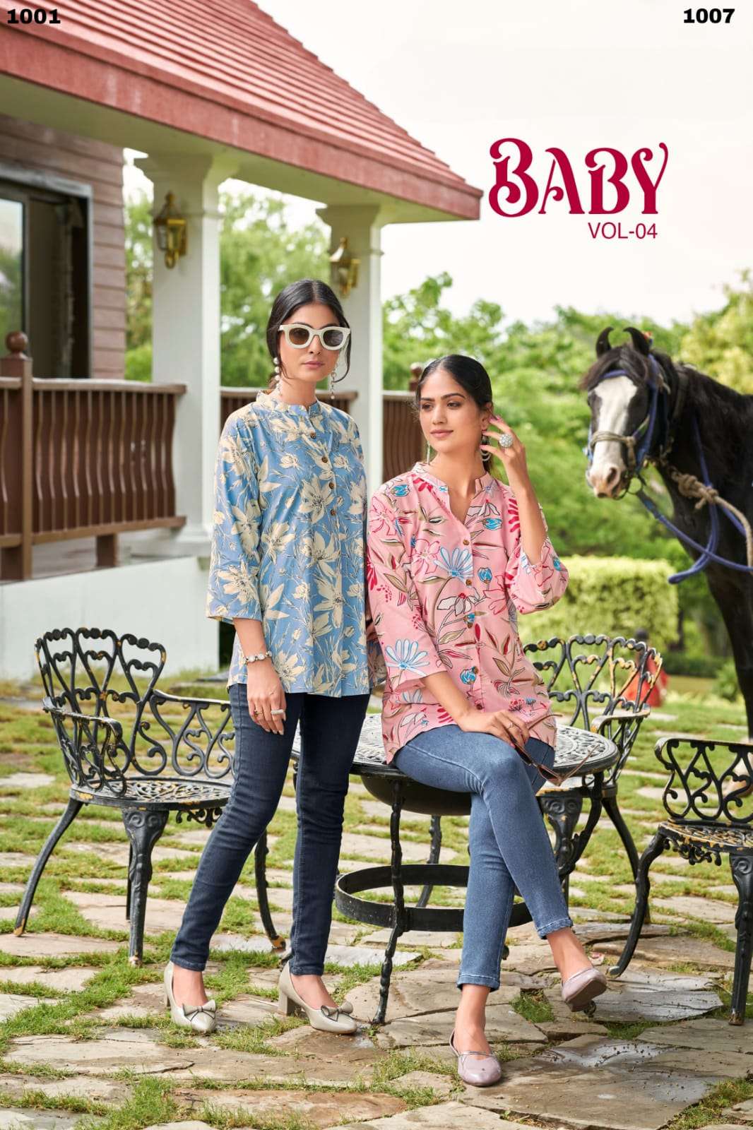 BABY VOL 4 HEAVY RAYON PRINT SHORT TOP WITH EXTRAORDINARY PATTERN BY S3FOREVER BRAND WHOLESALER AND ...