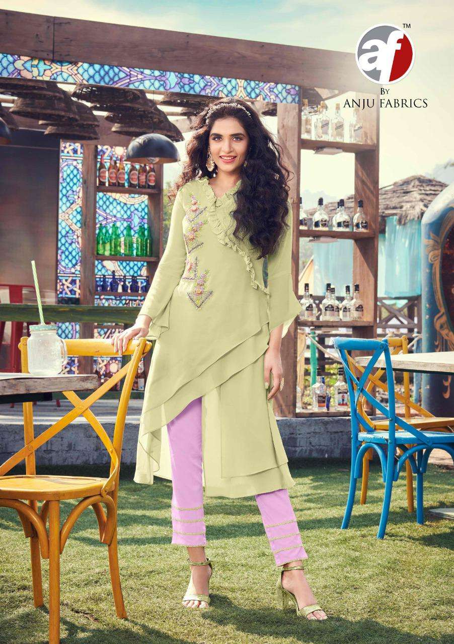 Nayra Cut Kurti at Rs 440 | Nayra cut kurti pant set in Surat | ID:  2850317006491