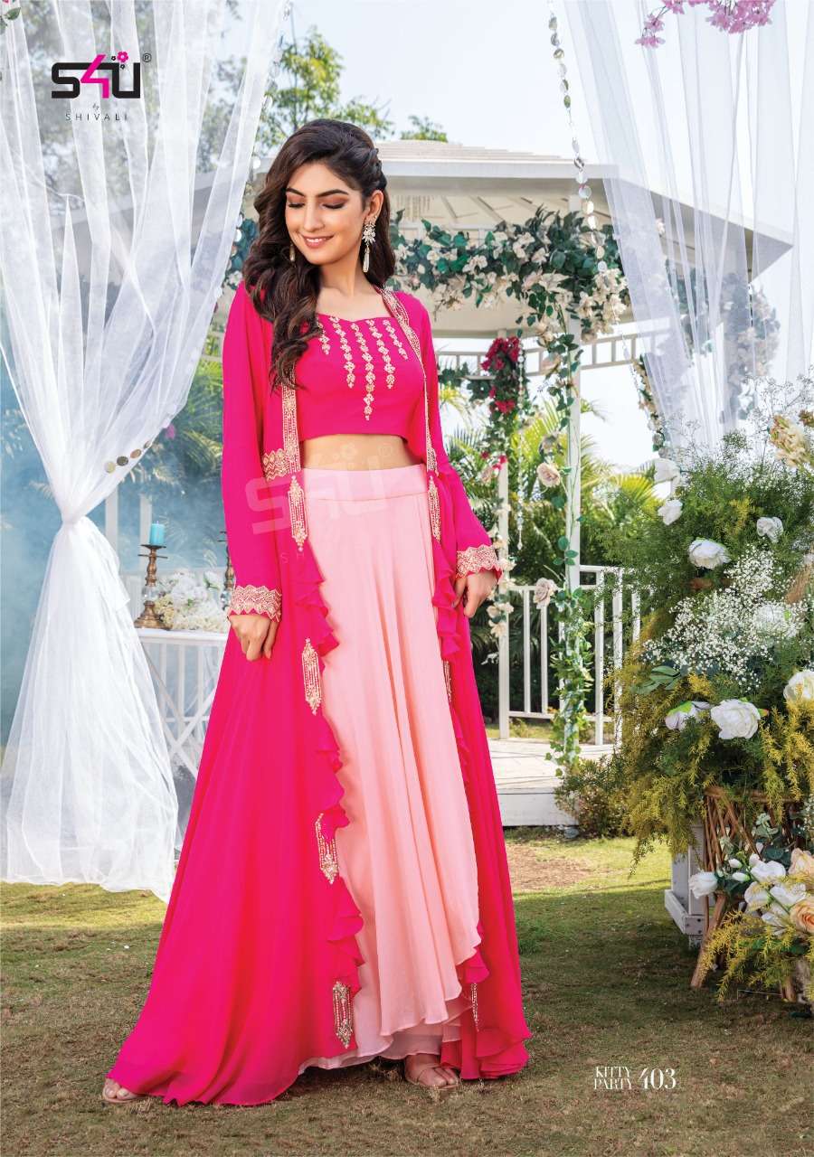 S4U-KittyParty4-3Georgette-3Piece-403