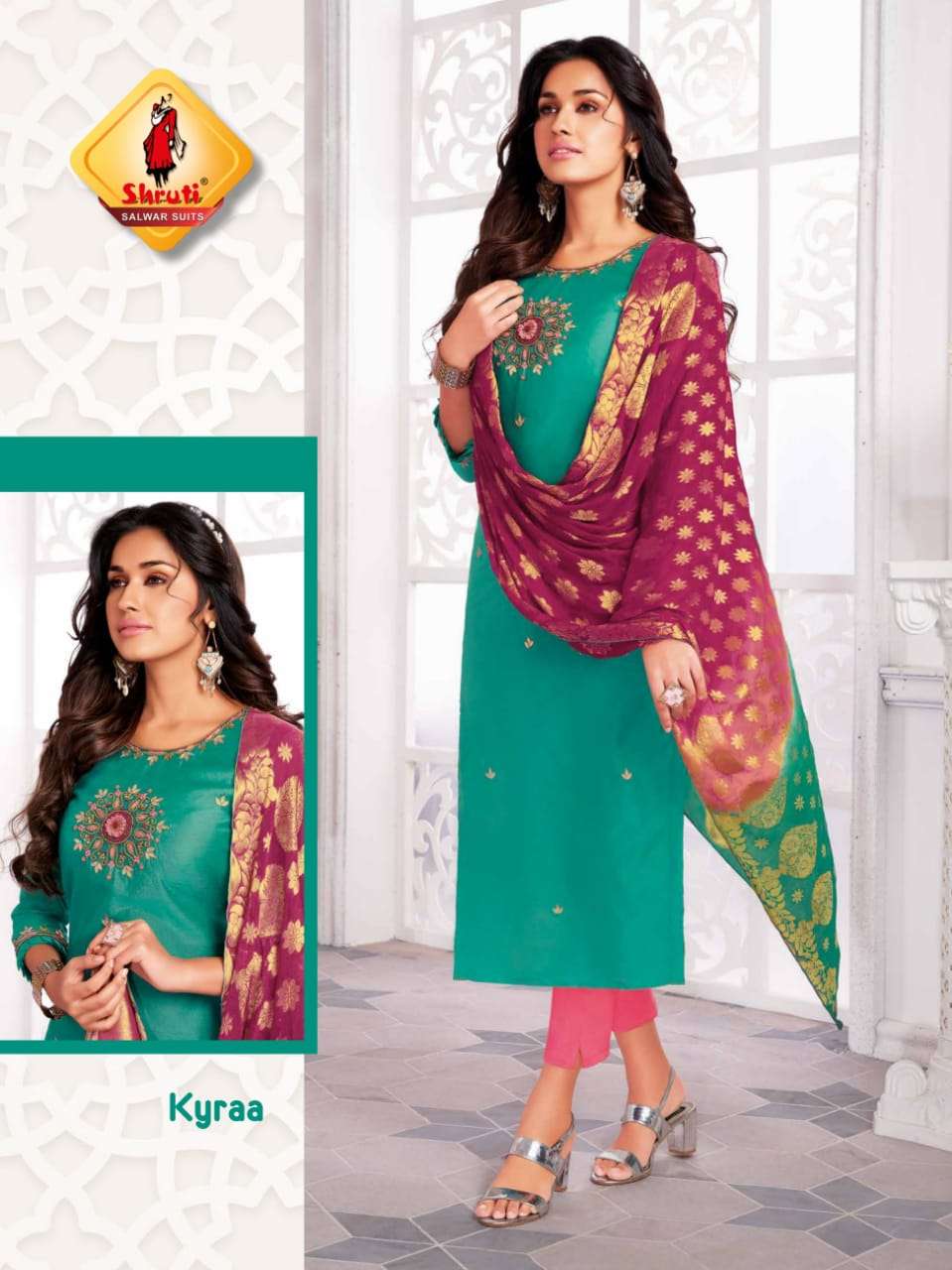 Shruti-Khwahish-Chanderi-Embroidery-Handwork-Plus-Sizes-Party-Wear-Kurti-Fancy-Dupatta-03